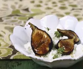 Feigen vom Grill mit Frischkäse