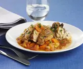 Rindersteak mit Möhrengemüse