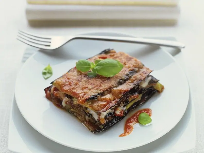 Vegetarische Lasagne mit Aubergine