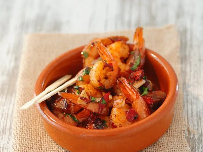 Knoblauch-Shrimps
