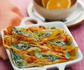 Pfannkuchen mit Ricottafüllung