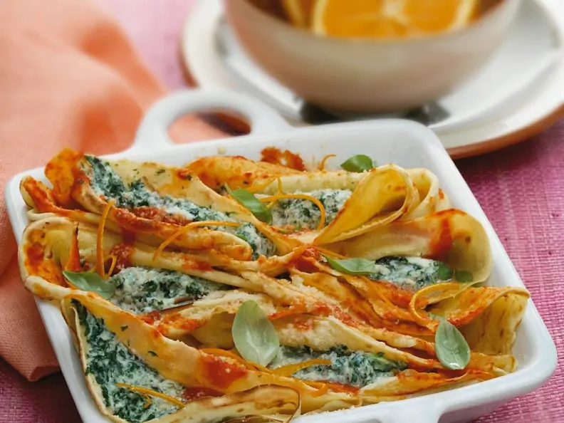 Pfannkuchen mit Ricottafüllung