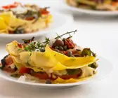Tomaten-Mozzarella-Lasagne