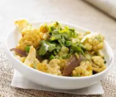 Blumenkohl-Erbsensalat