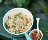 Bohnenkraut-Risotto & Ratatouillegemüse