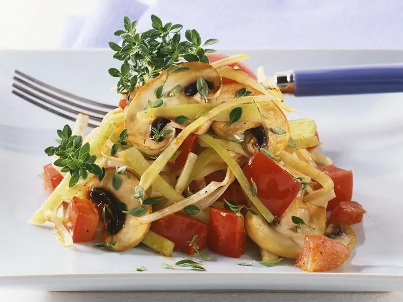 Lauch-Champignon-Gemüse