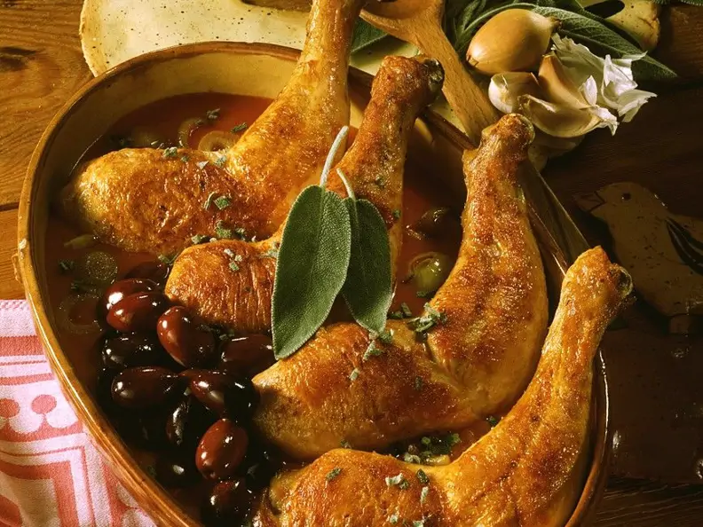 Hähnchen mit Oliven