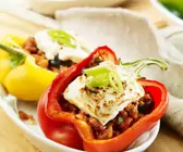 Gefüllte Paprika mit Hackfleisch