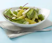 Kartoffelsalat mit Blattgemüse
