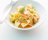 Geräucherter Lachs mit Nudeln