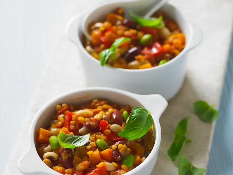 Bohnen-Tomateneintopf