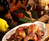 Wachteln mit Gewürzsauce