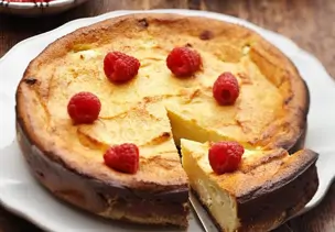 Himbeer-Käsekuchen ohne Boden