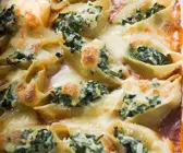 Nudel-Spinatgratin