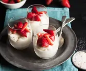 Weiße Mousse au chocolat