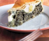Ligurische Ostertorte mit Blattspinat