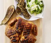 Gegrilltes Hähnchen mit Zucchini