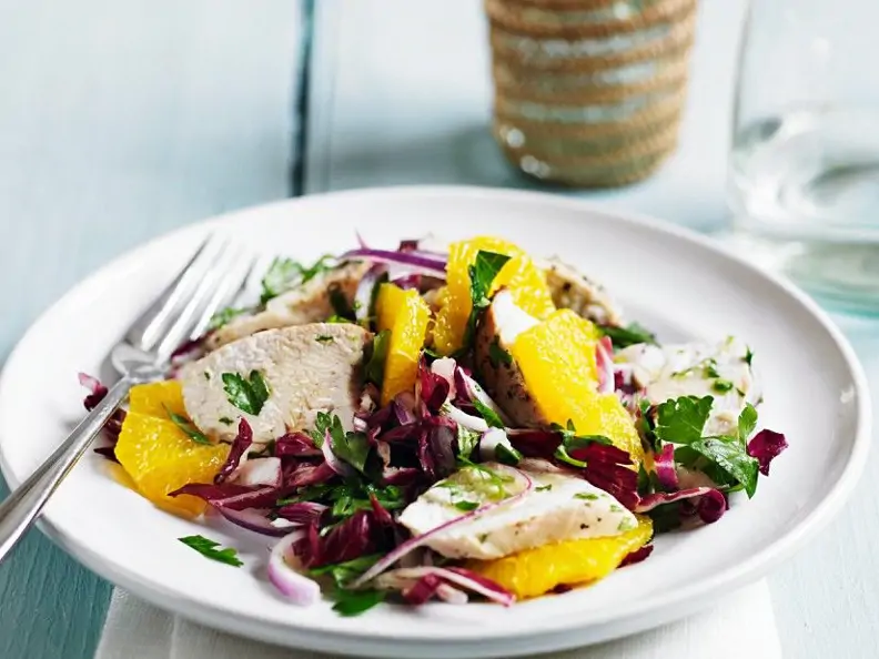 Radicchio-Hähnchensalat
