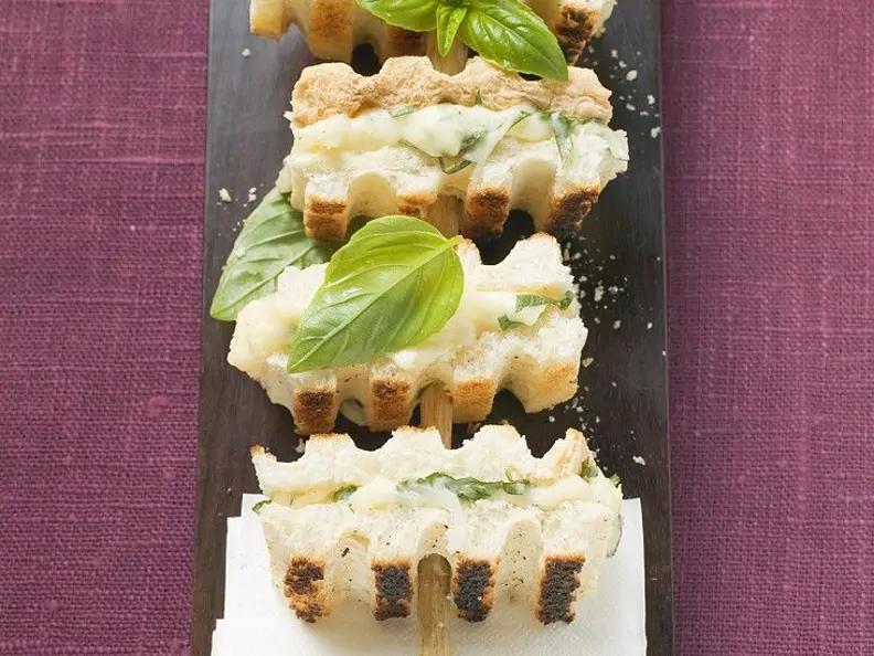 Gegrillte Käsecremesandwiches