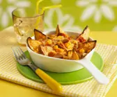 Gebackene Kartoffeln mit Mais