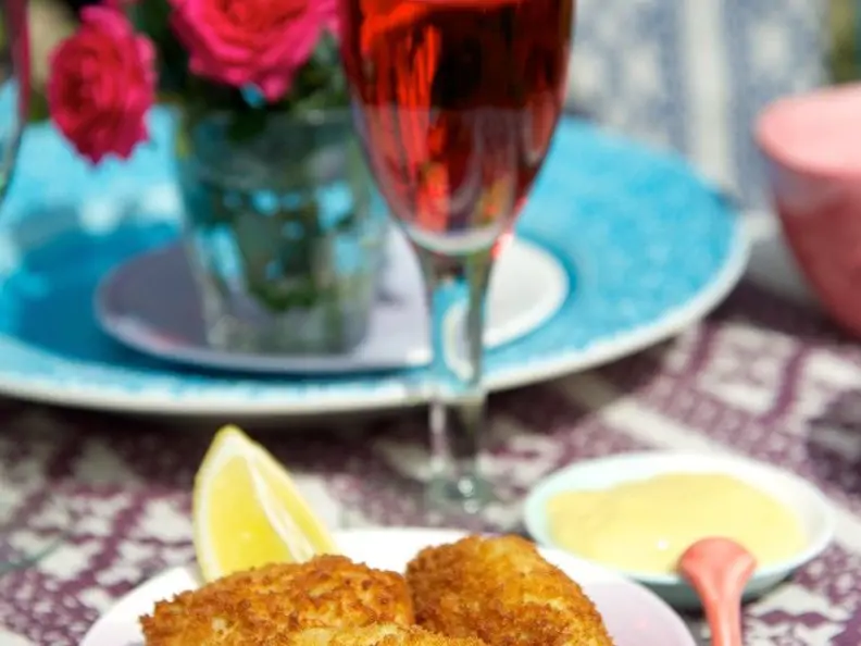 Panierte Fischküchlein