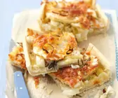 Lauchkuchen mit Apfel