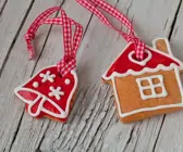 Deko-Lebkuchen zu Weihnachten