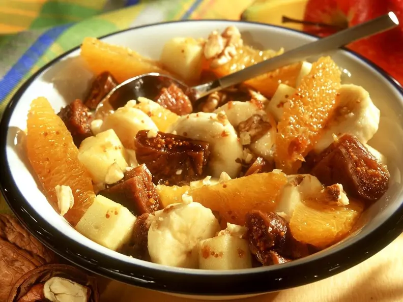 Winterlicher Obstsalat