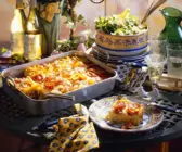 Nudelauflauf mit Tomaten und Brät