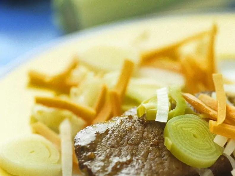Steak mit Gemüse