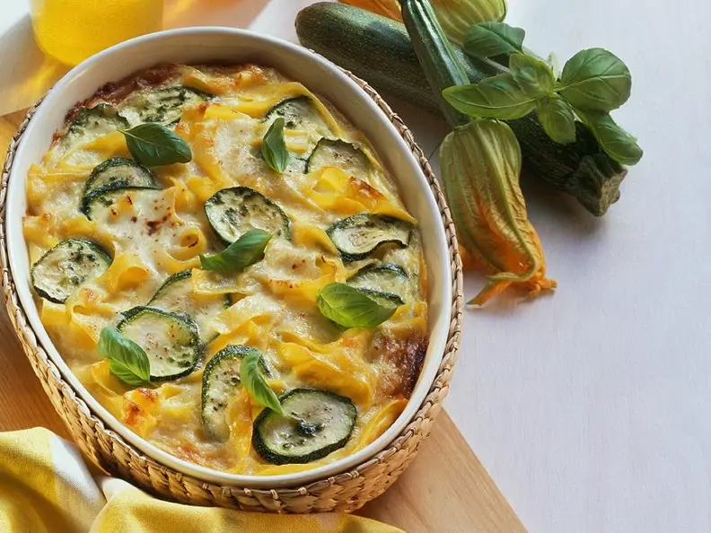 Nudelauflauf mit Bergkäse