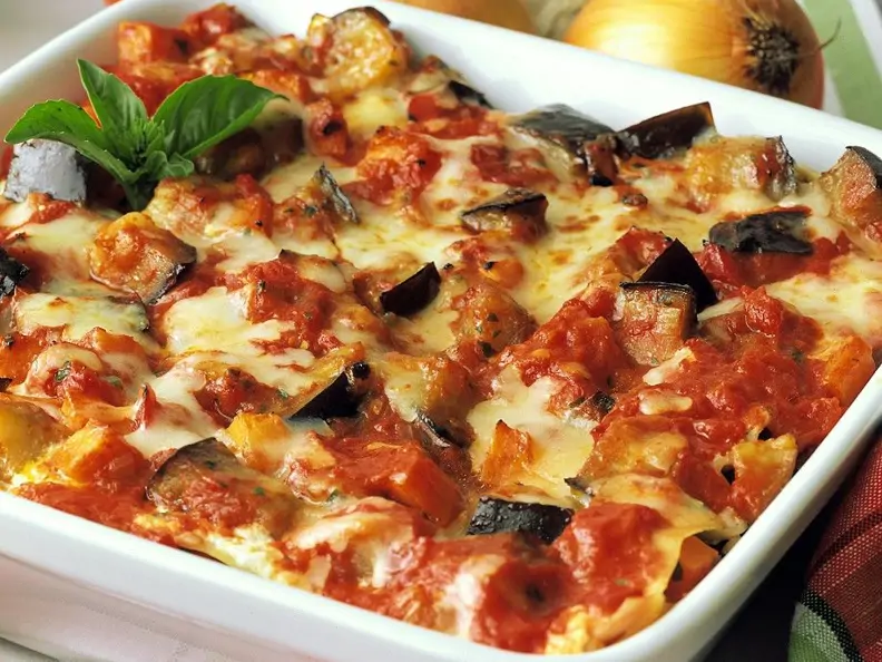 Gemüselasagne mit Aubergine