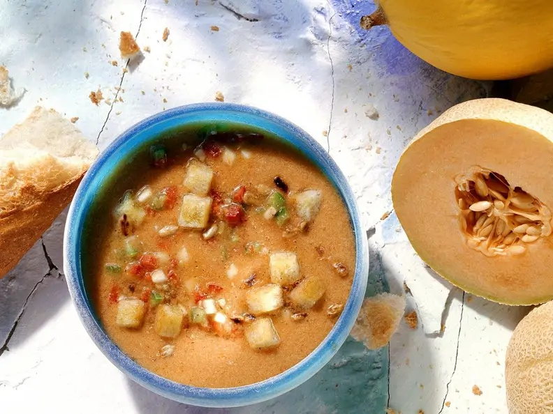 Gazpacho mit Honigmelone