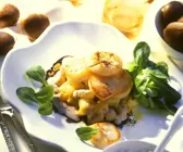 Röstkartoffeln mit Jakobsmuscheln