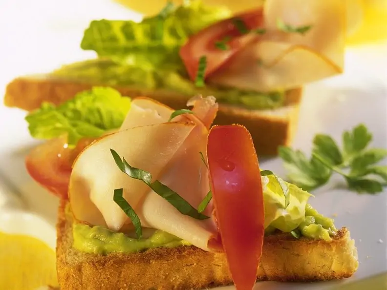 Toast mit Pute