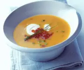 Kartoffelsuppe mit Kaviar