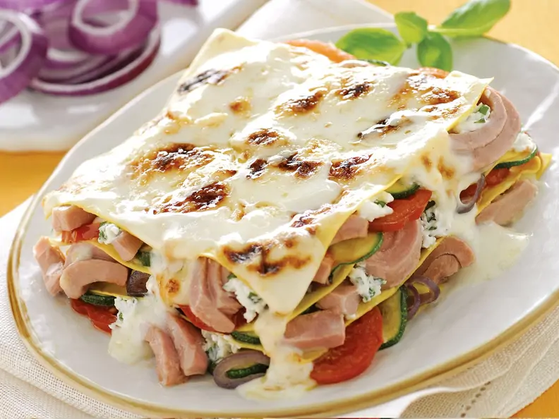 Lasagne Isolane mit Thunfisch und Ricotta