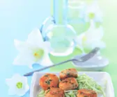 Thai-Fischbällchen mit Gurken-Relish