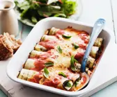 Auberginen-Cannelloni mit Basilikum