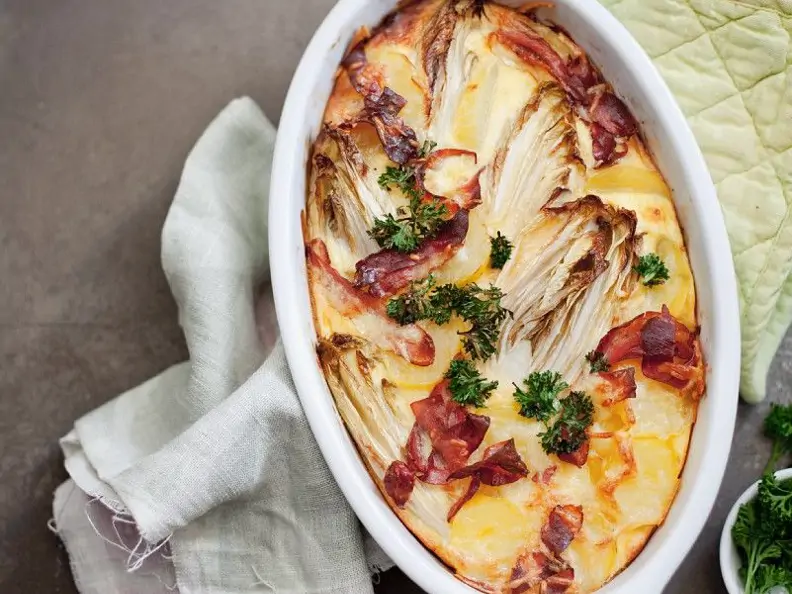 Kartoffelgratin mit Chicorée