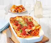 Vegane Lasagne mit Cherrytomaten