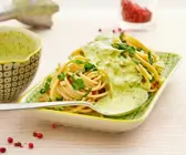 Spaghetti mit Bärlauchsauce