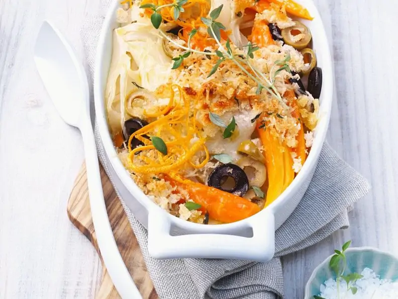Gemüsegratin mit Oliven