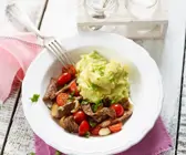 Steakstreifen-Pfanne