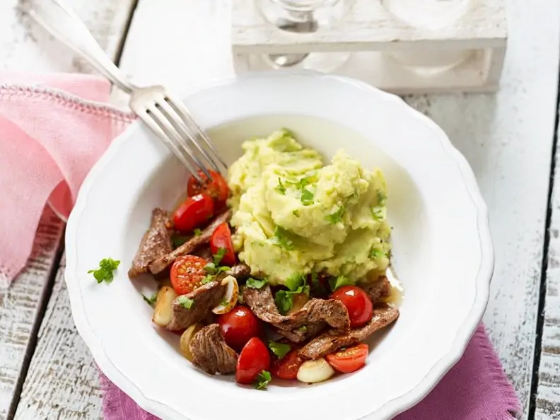 Steakstreifen-Pfanne