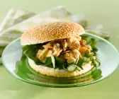 Hähnchensalat-Burger