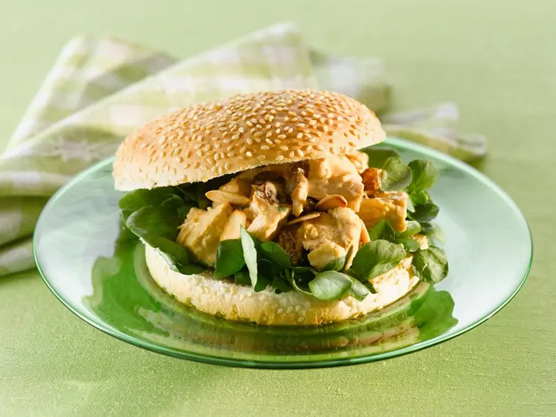 Hähnchensalat-Burger