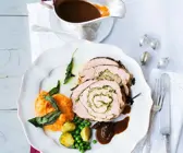 Putenbraten mit Püree