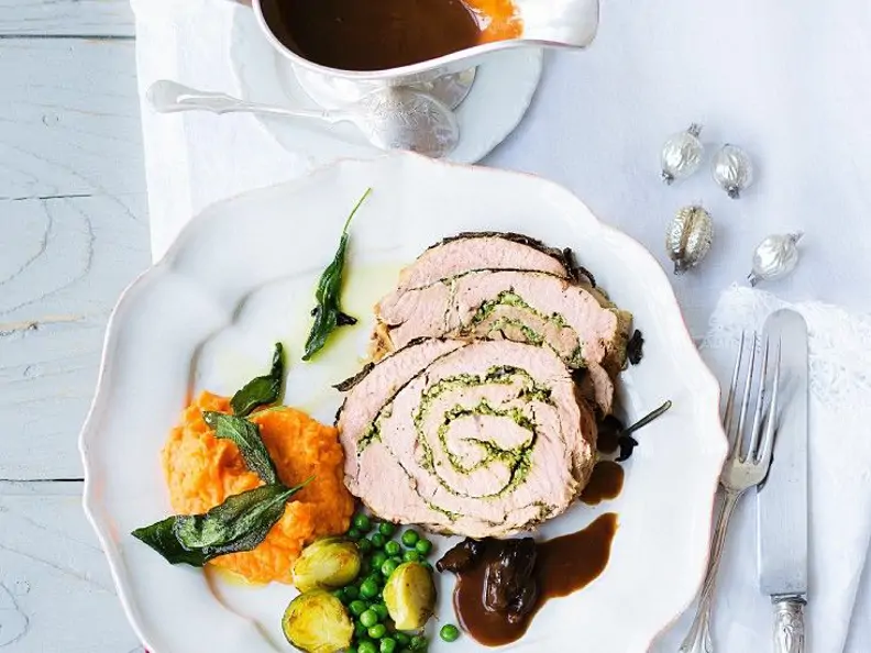 Putenbraten mit Püree
