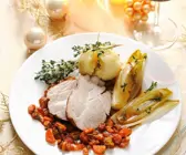 Schweinebraten mit Gemüse